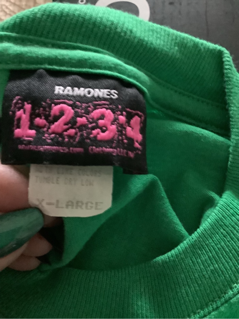 Ramones Green Graphic Tee - "Do You Wanna Dance?" - Picture 5 of 5
